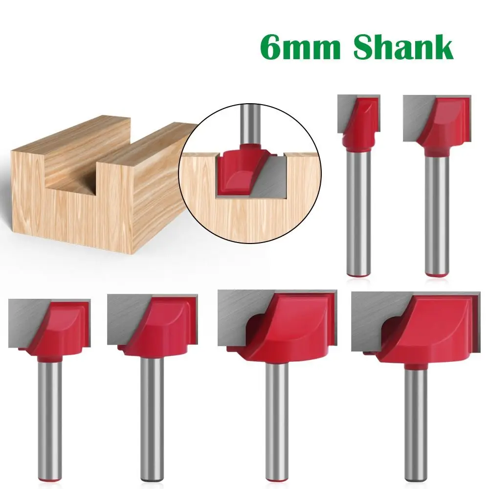 6mm Engraving Shank Milling Cutter Wood Carving Woodworking Tools Cleaning Bottom Bit Router Bits