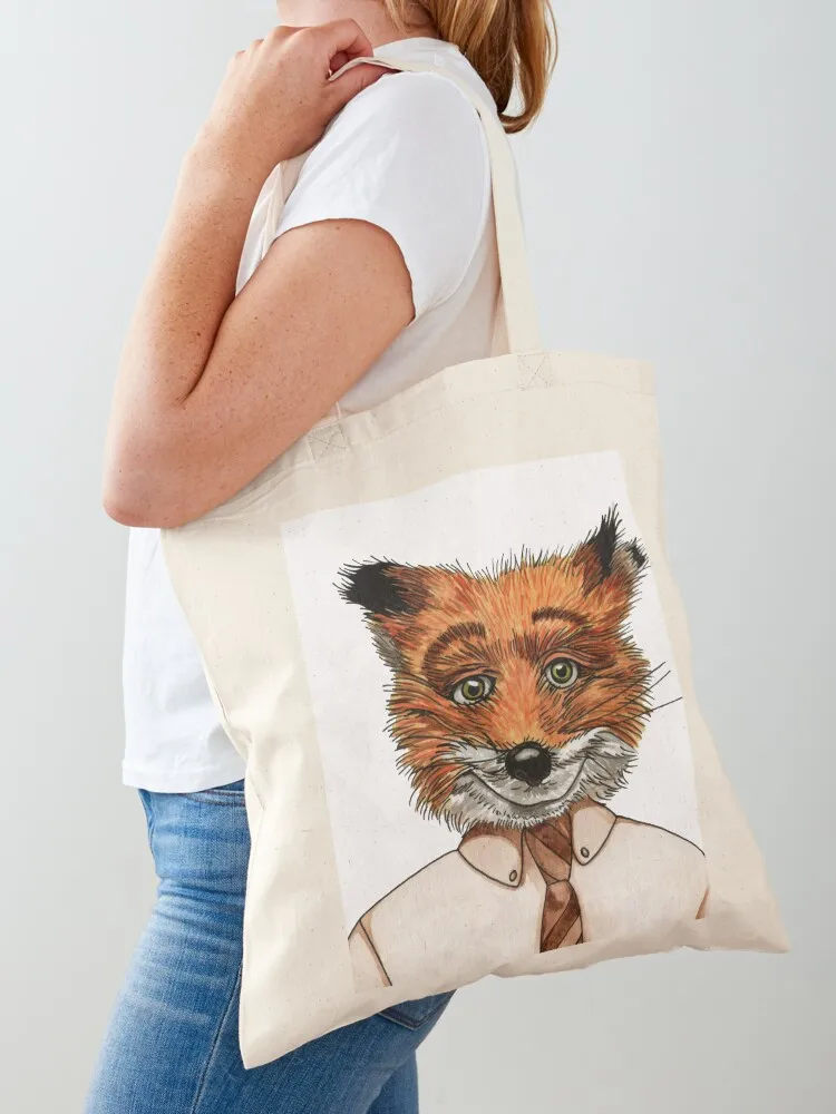 

Mr. Fox Tote Bag university shopper bag tote bag men's canvas tote Handbags
