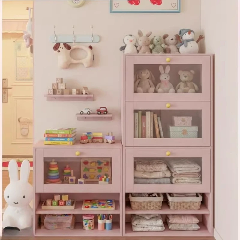 

Entrance cabinet, storage cabinet, dust-proof glass figure decorative side cabinet