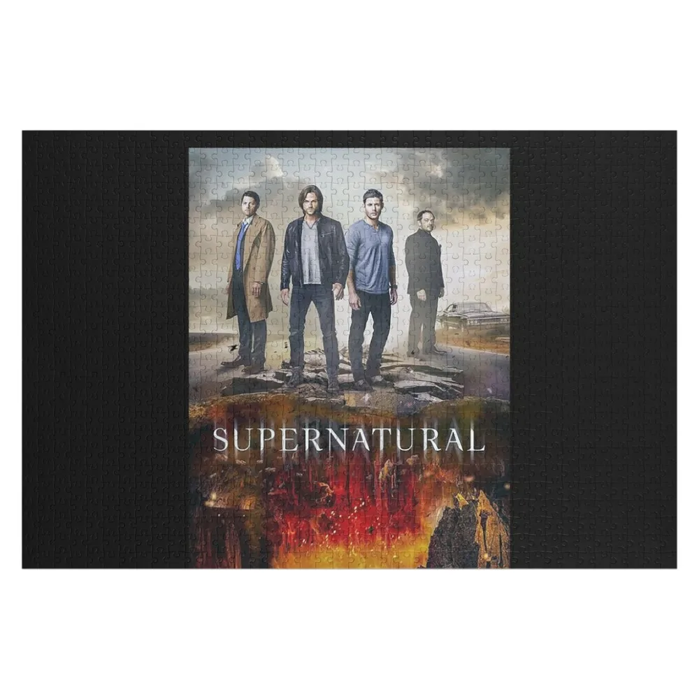 

Пазл из дерева с персонализированным изображением, лимитированная серия, мерч по сериалу «Сверхъестественное», последний сезон, персонализированная детская игрушка-пазл с фото