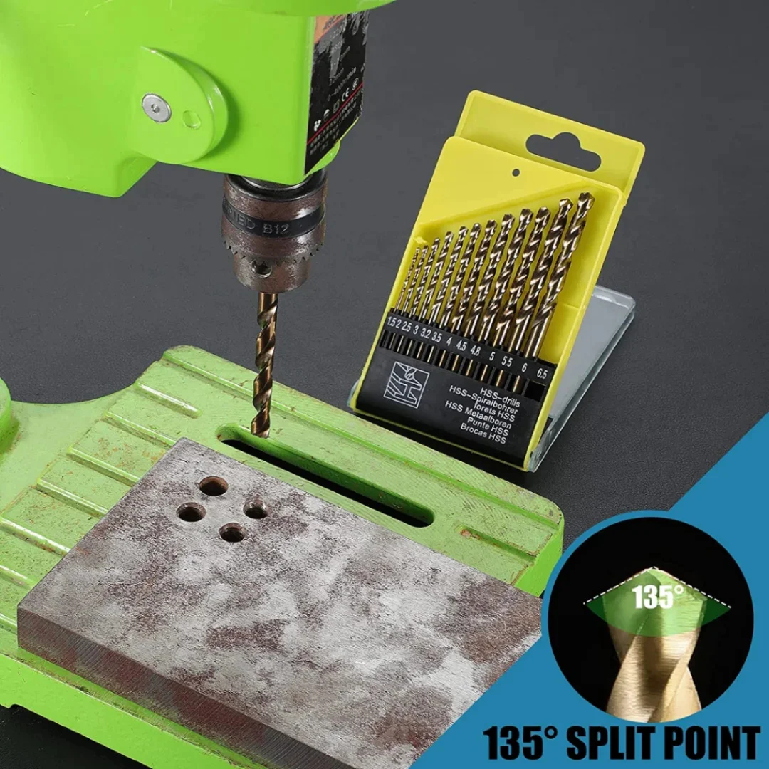 Punte da trapano metriche Set13PCS (3/16 "-1/2") punta per metallo piastrelle di vetro calcestruzzo punte da trapano professionali per muratura carburo di tungsteno