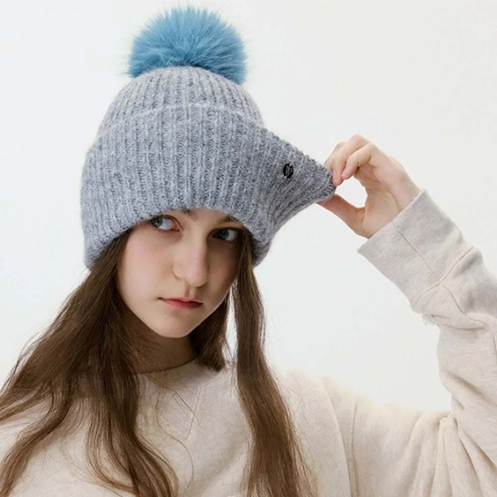 قبعة صوفية شتوية مرنة متعددة الاستخدامات على الطراز الكوري العصري قبعة صوفية ناعمة تناسب جميع الأعمار قبعة صغيرة بدون إطار هدايا #2