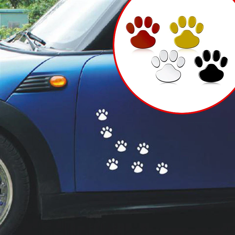 

Car Sticker Dog Paw 3D Animal Dog Cat Bear Footprint Car Sticker Nick Cover Sticker for Car Auto Motorcycle Decor Accessories