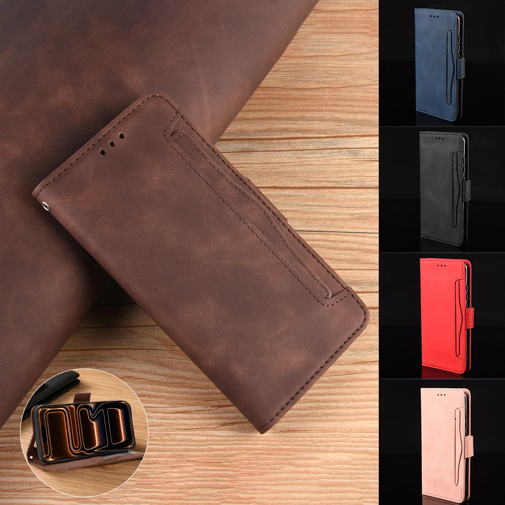 

Leather Case For Infinix Note Hot 60 60i 50 50s 40 Pro Plus 5G 4G Strong Magnet Case Flip Magnetic Wallet Flip Cover