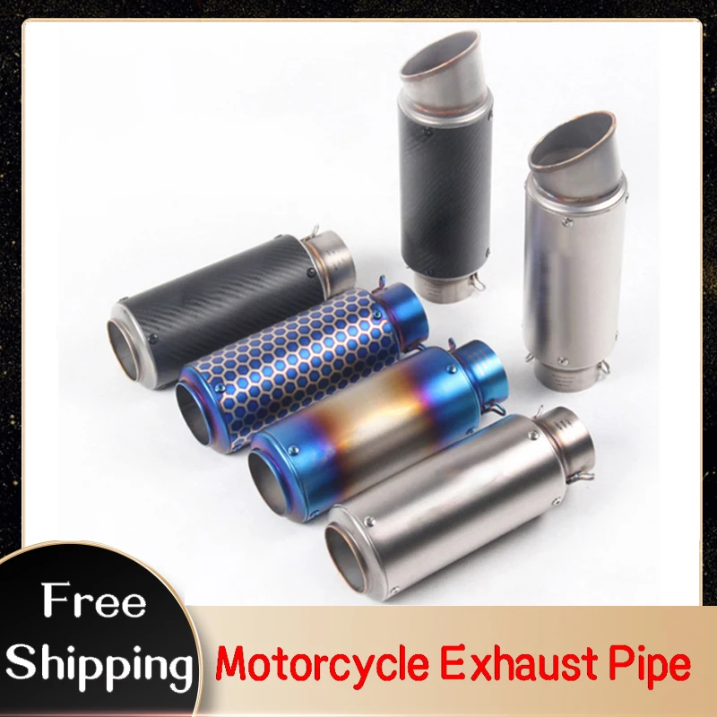 

Universal 51mm 60mm Motorcycle Slip-on Exhaust Pipe for Honda Yamaha Suzuki Kawasaki Benelli with DB Killer Escape Moto SC Pipe