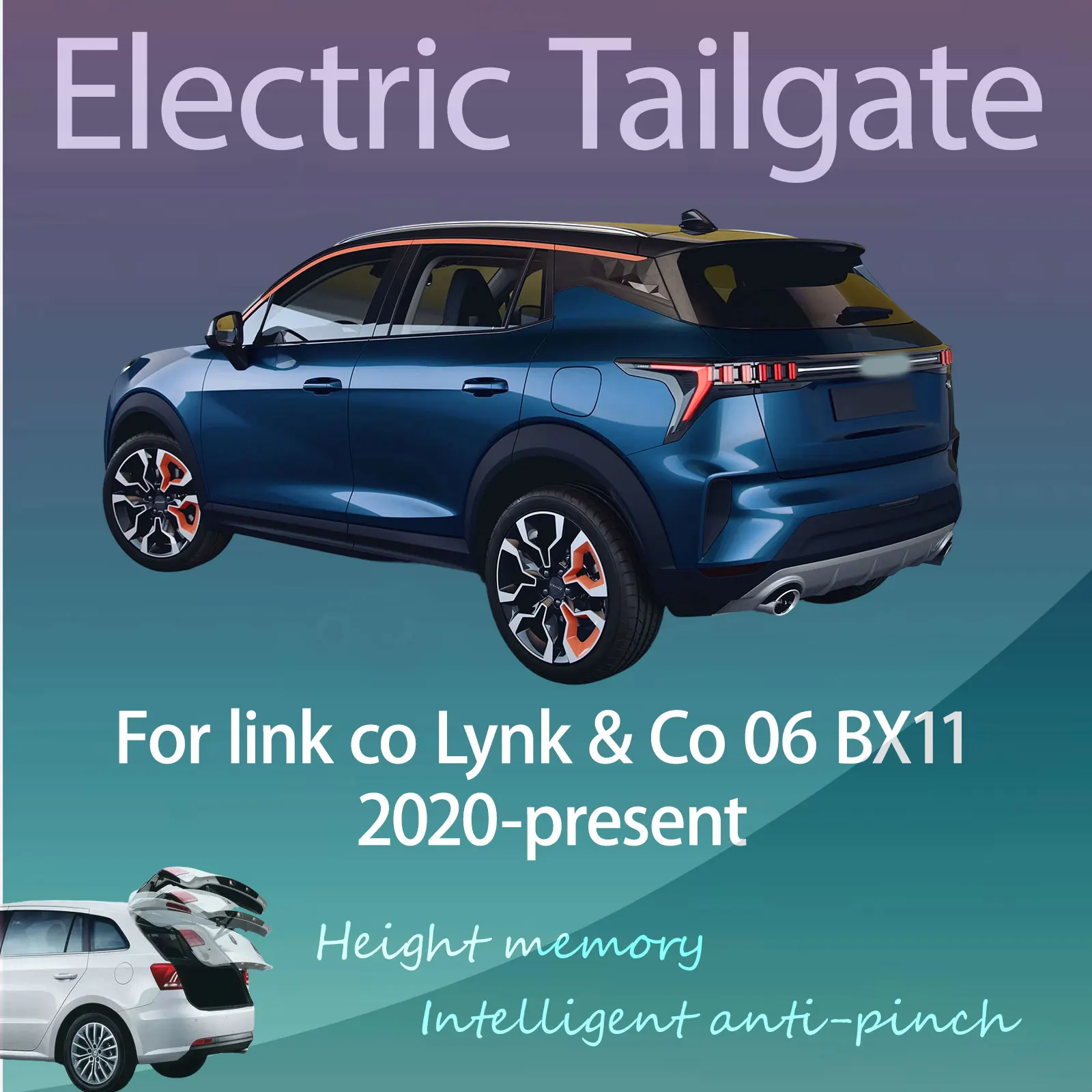 

For link co Lynk & Co 06 BX11 2020-present Electric Modified Tailgate Intelligent Height Automatic Lifting Key-Controlled