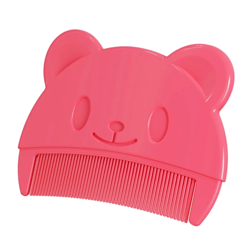 Newborn Caps Comb Head Cleaning Comb Bear Comb Travel Hair Styling Comb for Baby Toddler Bath Head Massage