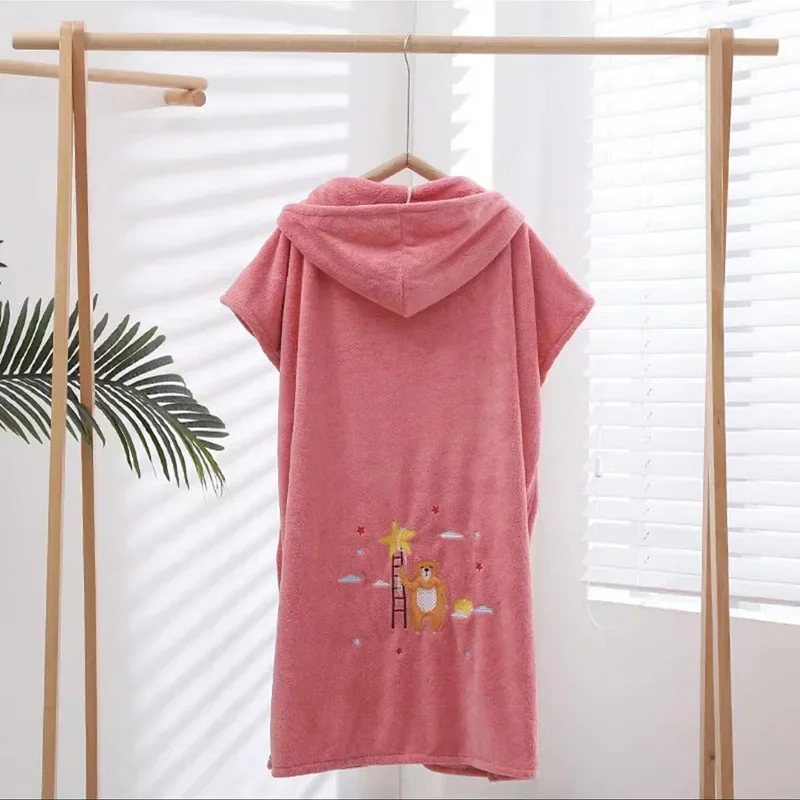 Peignoir portable en microfibre pour femme, serviette de bain douce pour adultes, textile de maison, serviettes de bain et de Sauna, salle de bain