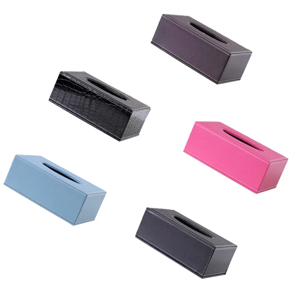 

Tissue Box Pu Napkin Storage Container For Home Office Car Hotel Paper Holder Decorative Tissue Case