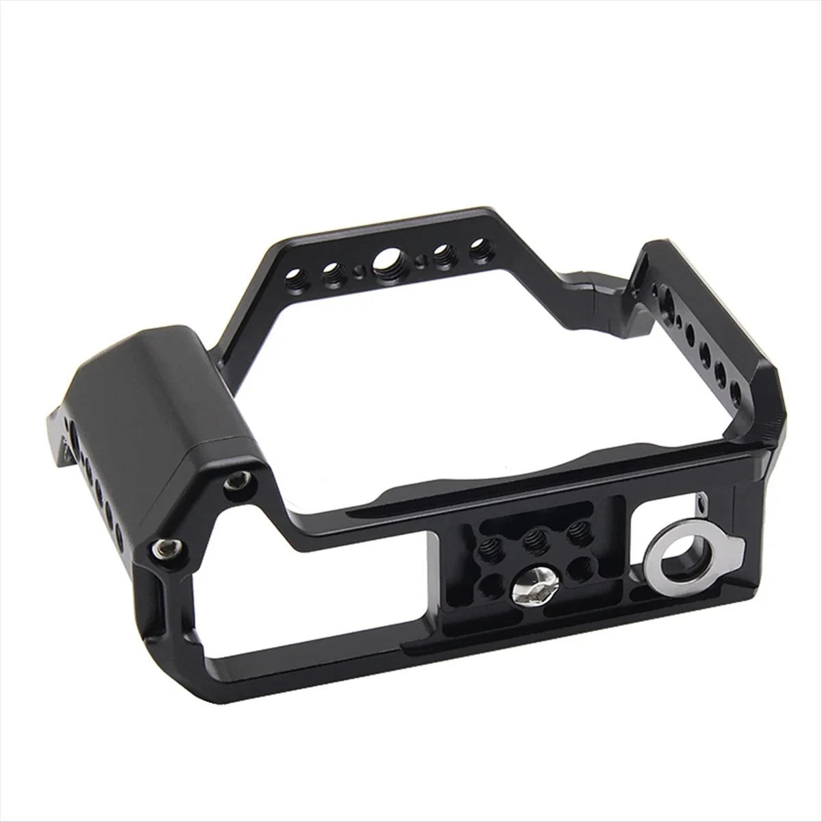 Immagine 5: Gabbia X-T5 per Fujifilm X-T5 con piastra a sgancio rapido per Arca-Swiss, gabbia per fotocamera Fuji XT5 con fori filettati da 1/4