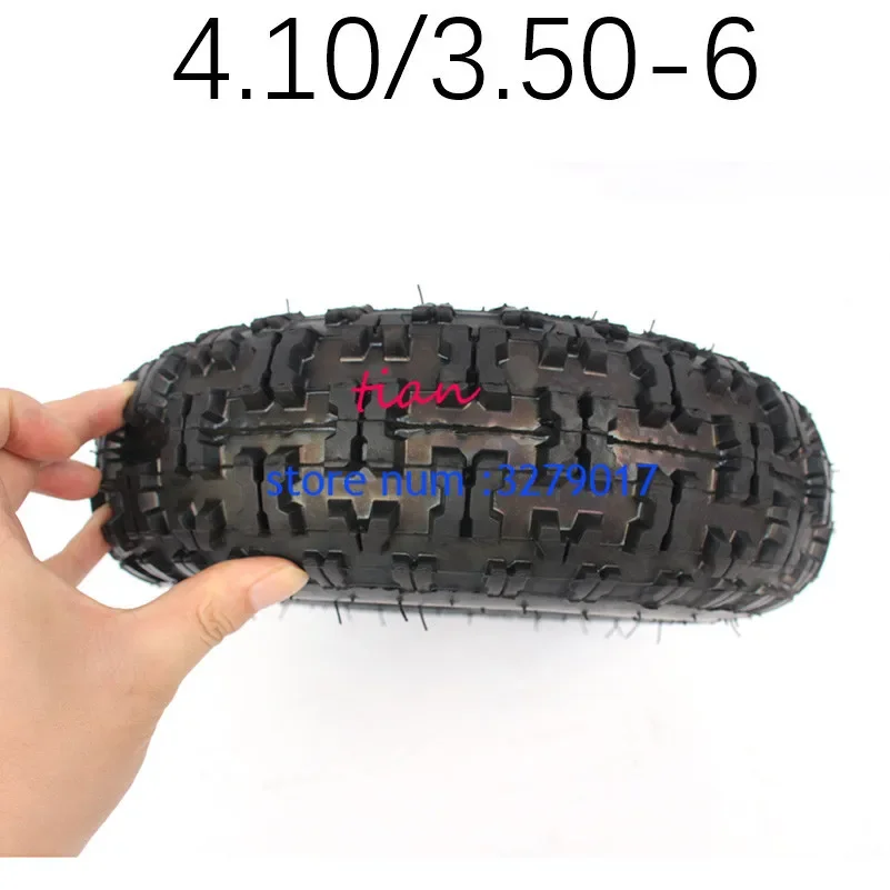 Hot Sale Good Quality 4.10/3.50-6 Tyres with Hub for E-Bike, Wheelbarrow Scooter, Mini Motorcycle Atv Motorcycle