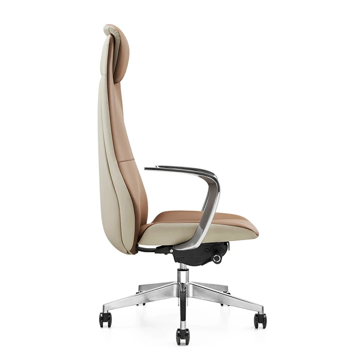 High Back Ergonomic Executive Boss Chair Multi-Functional Modern Design PU Leather Office Furniture Swivel