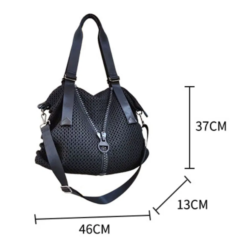 Imagem -06 - Bolsa Crossbody Nylon para Mulheres Bolsa de Ombro Única Grande Capacidade Bolsa de Viagem Zíper Grande Bolsa de Lazer Novo 2023 2024