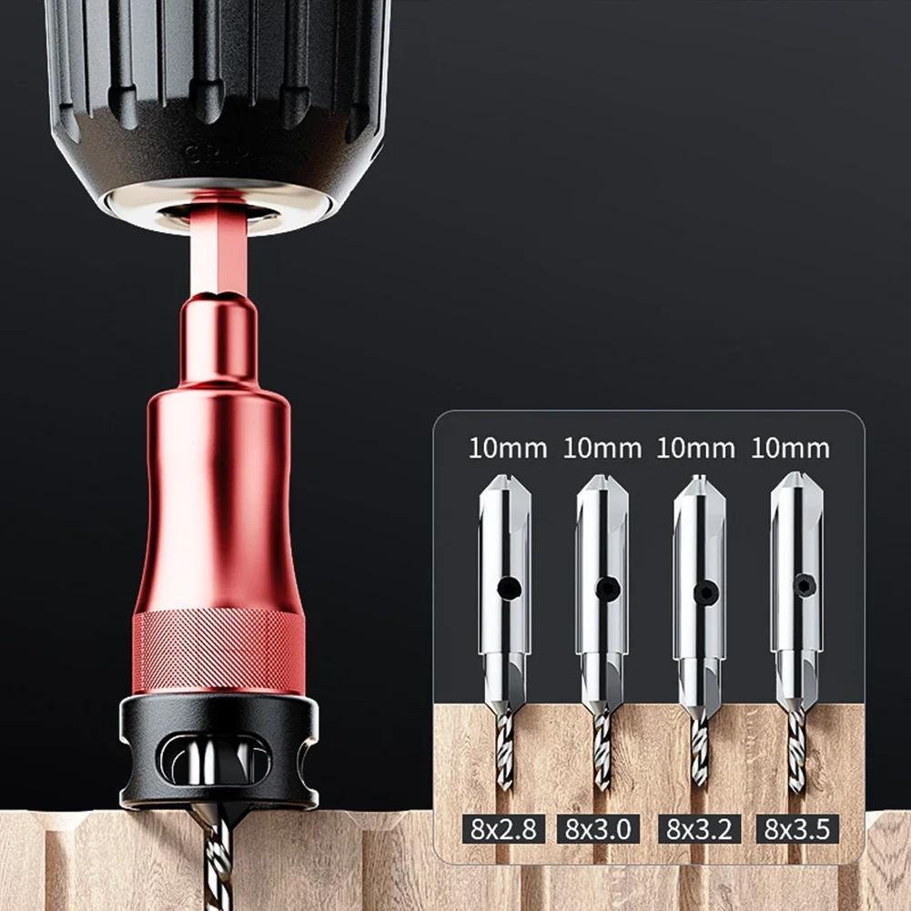 

Countersink Drill Bit With Stopper Adjustable Depth Stop 45-degree Multifunctional Chamfer Milling Cutter Transformable Tool