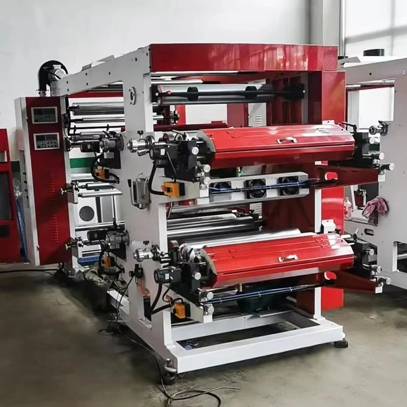 Roll to Roll Stack Flexo Printing Machine High Precision Printer for PE PP Film Paper Bag Nonwoven Fabric