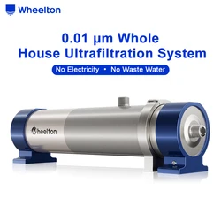 Wheelton SUS304 Whole House Water Filter 0.01 Micron Ultrafiltration Purifier Washable 4-Layer Leakproof No Waste No Electricity