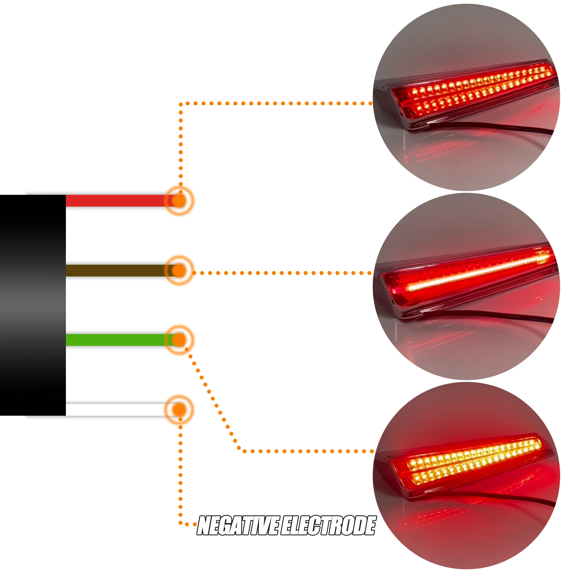 Motorcycle Rear Fender LED Turn Signal Tail Lights DRL Assembly For Honda Goldwing GL1800 F6B 2018 2019 2020 2021 2022 2023