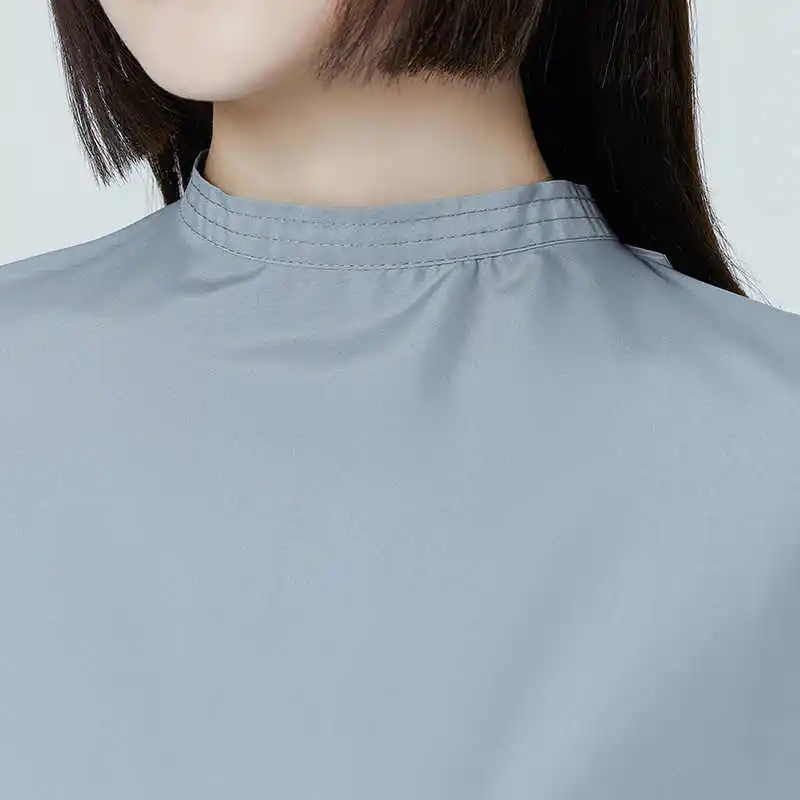 Length 160cm/180cm Haircut Capes Button Collar Hairdressing Cloak Hair Cutting Wrap Cloth Barber's Apron Hair Salon Work Clothes