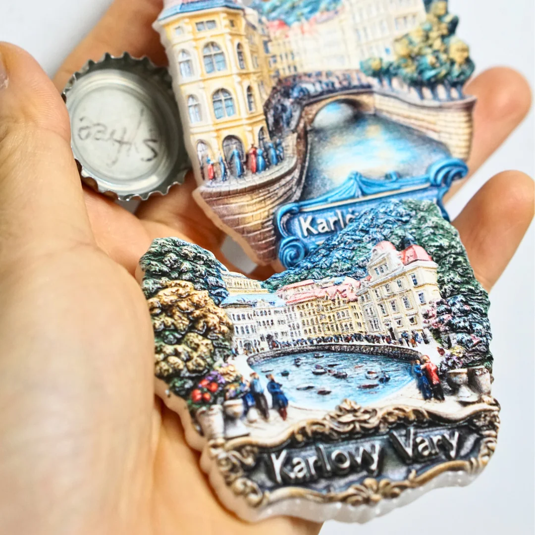 Karlovy Vary Fridge Magnets Karlovy Vary Scenic Fridge Stickers, Karlovy Vary Travel Fridge Magnets, Czech Scenic Fridge Magnets
