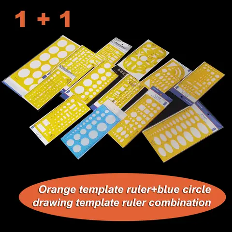 1Pcs Gifts Drawing ruler ruler Draw a circular ruler Geometric template Mathematical Template Multi functional graphic template