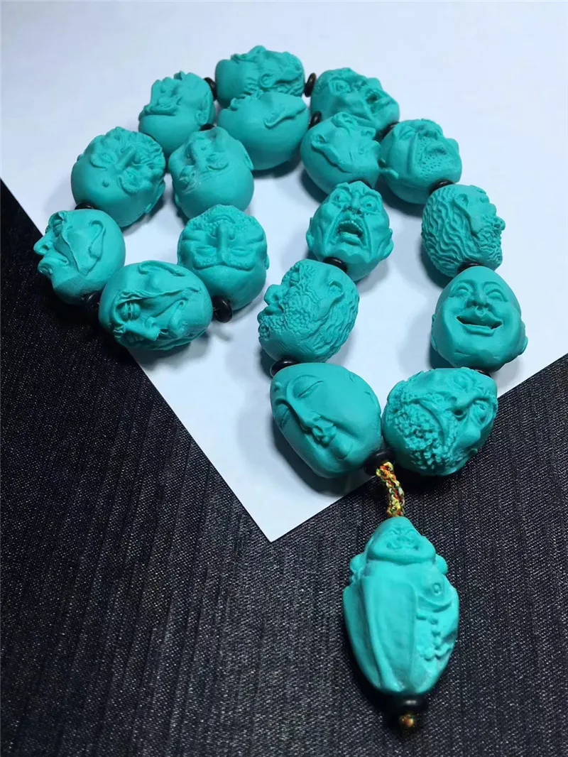 

Craft Collection Antiqueturquoise Buddha Small Ornament Bracelet Amulet Home Ornament