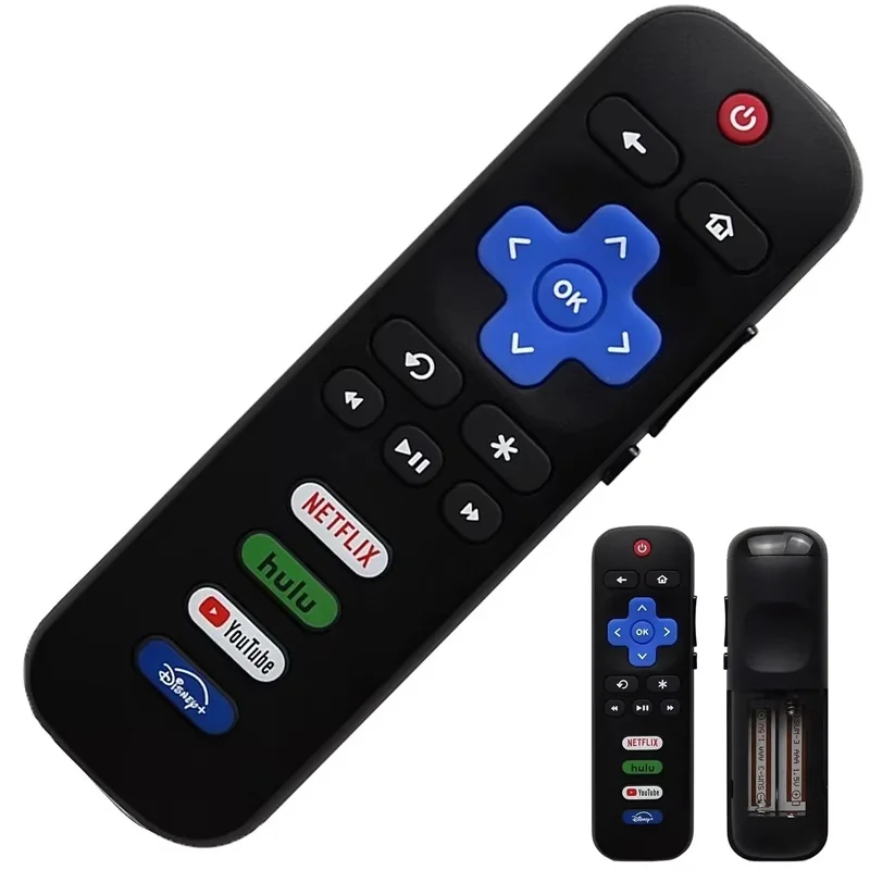 RC280A Smart TV Remote Controller Stable Signal Channel Control For TCL Hisense Onn Roku TV Living Room Spare Remote Tool Kit