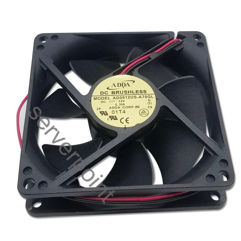 

AD0912US-A70GL 90*90*25 12V 0.3A FOR ADDA 2 wire chassis fan