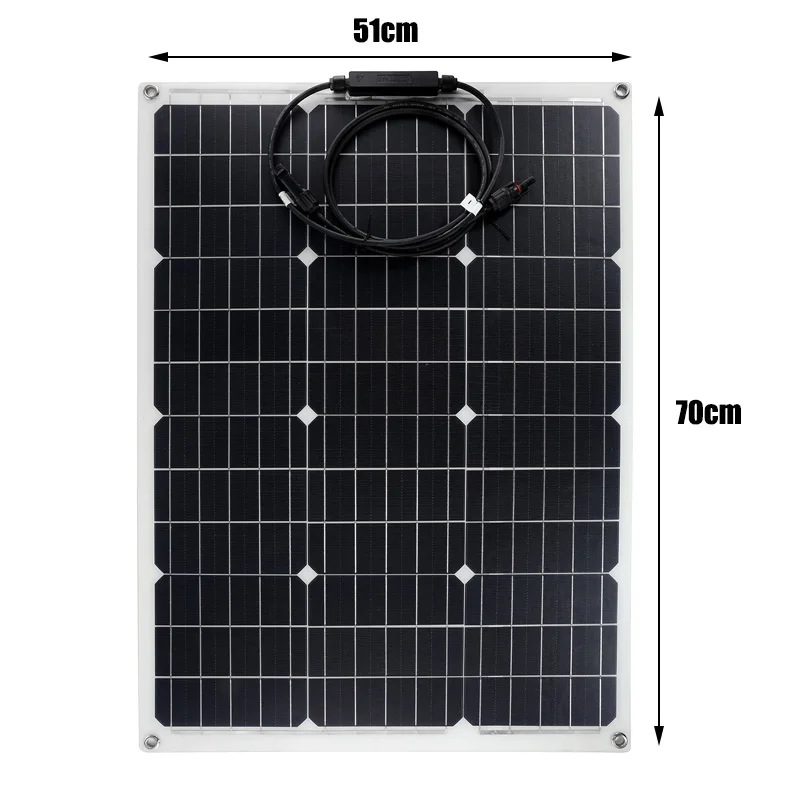 300W Solar Panel Kit 18V Flexible Solar Cell with 30A-100A Controller Power Bank for Outdoor Phone Ipad Camping RV Car Boat