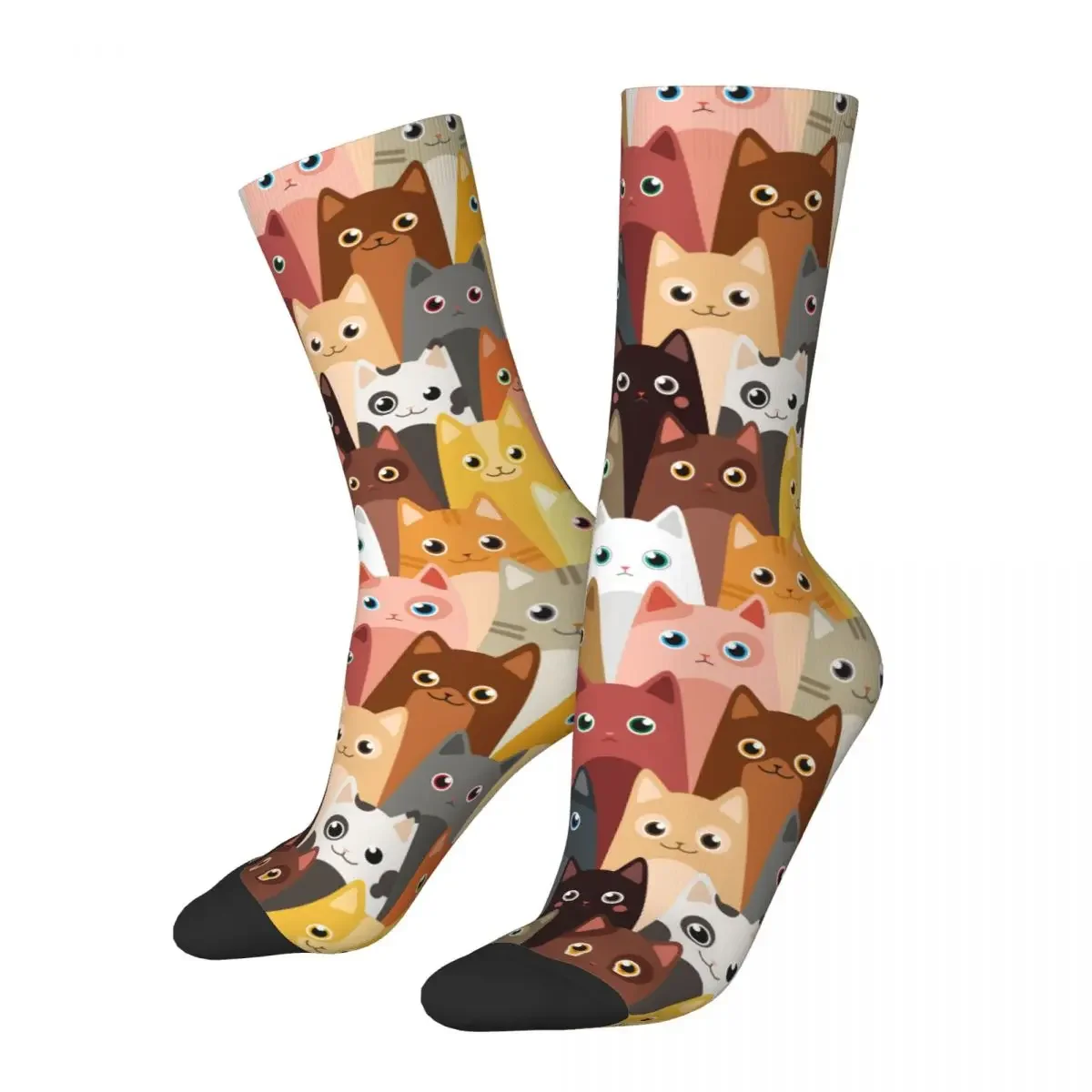 Kattensokken Mannen Vrouwen Casual Dier Sokken Harajuku Lente Zomer Herfst Winter Middelste Buis Sokken Geschenken