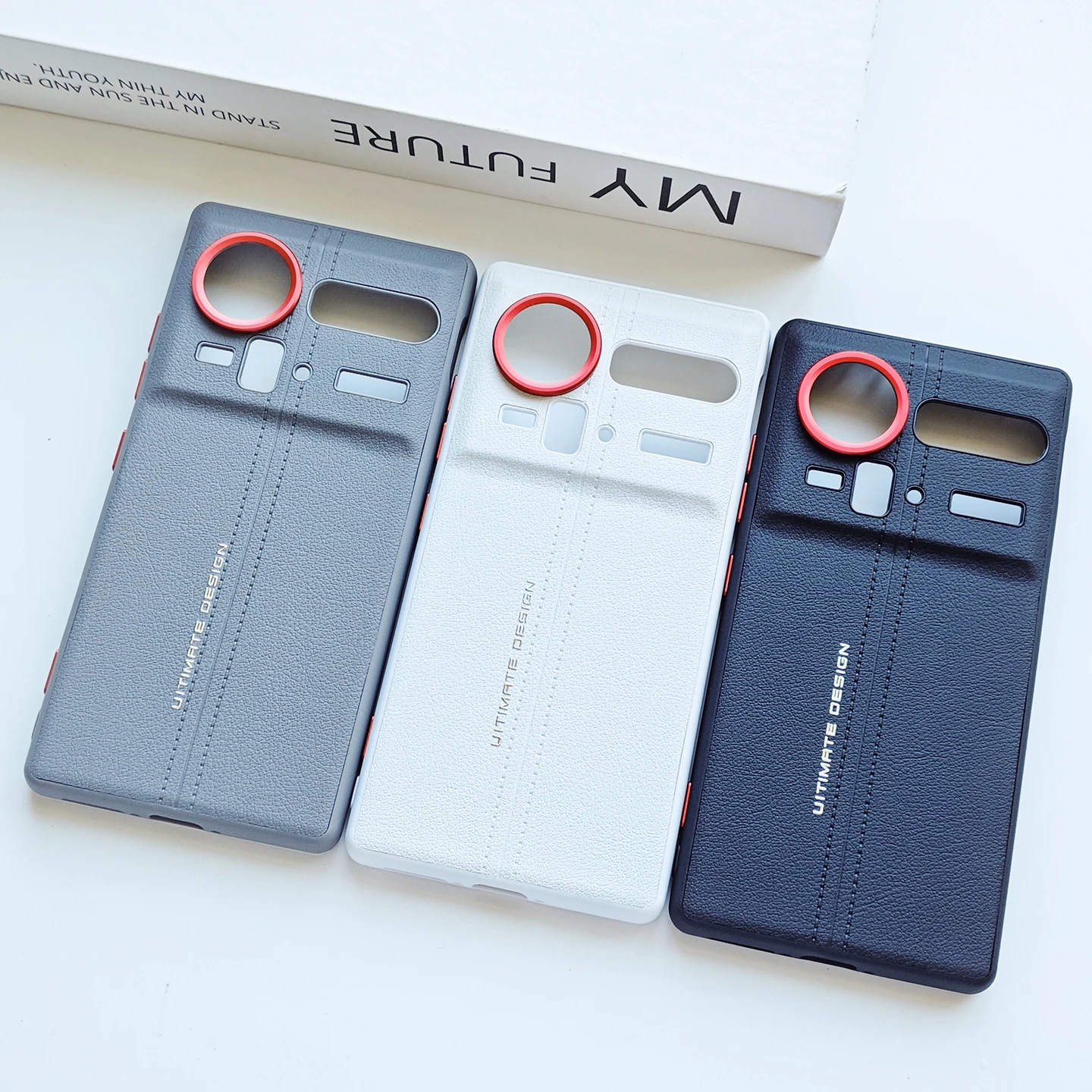 Etui na Nubia Z80 Ultra Luksusowe Skórzane PU Modne Ochronne Etui na Tył Telefonu Pełne Pokrycie dla ZTE Nubia Z80Ultra — zdjęcie produktu 6
