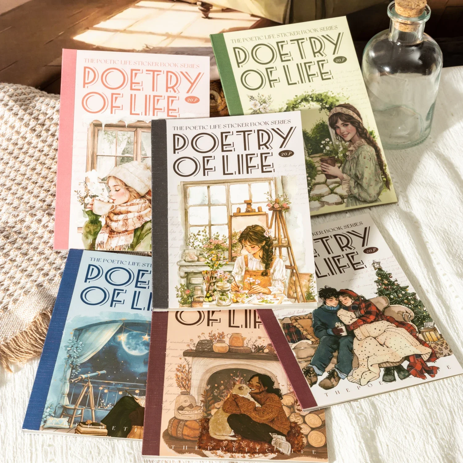 Винтажные принадлежности для скрапбукинга для повседневной жизни, книга-наклейка, креативный декоративный материал, наклейки для дневника, эстетические канцелярские принадлежности