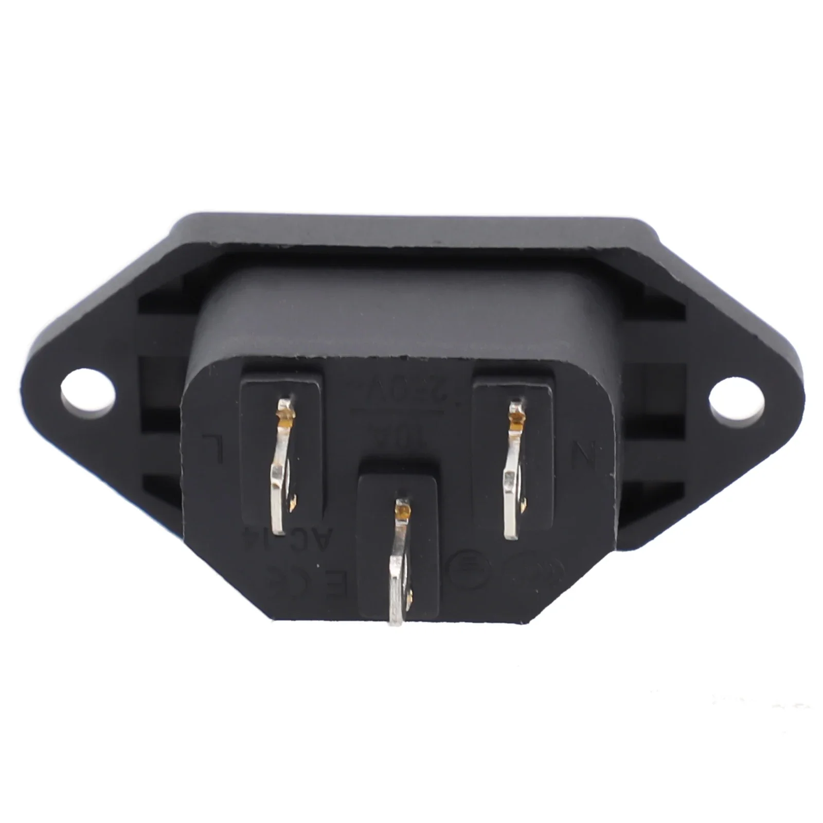 Three Vertical Pin AC-04 Charging Socket Power Connector Male Female Rated 250V 10A For Portable Charging Units