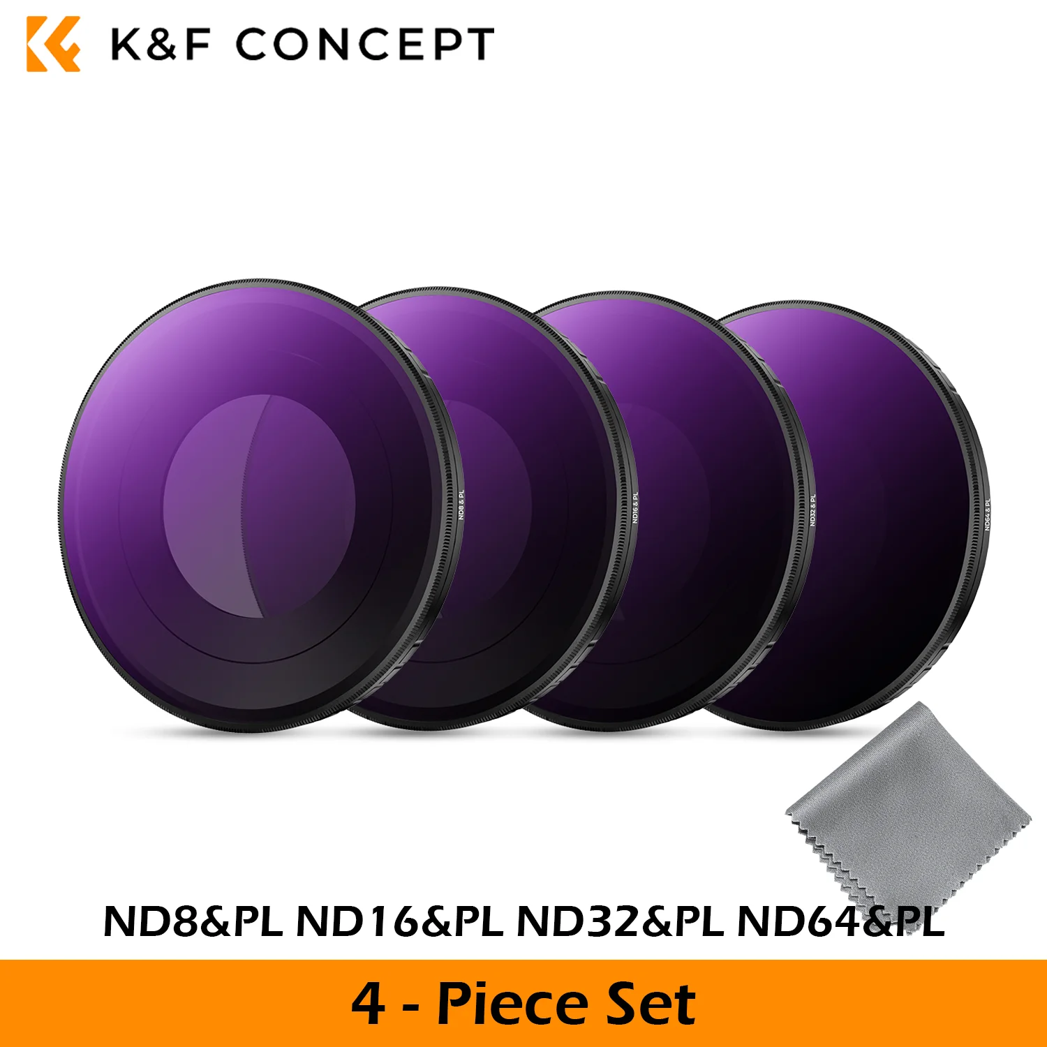 K&F CONCEPT CPL ND8 ND16 ND32 ND64 Filter Kit for Insta360 GO Ultra Multi-Coated HD Optical Glass Light Reduction Metal Frame image 3