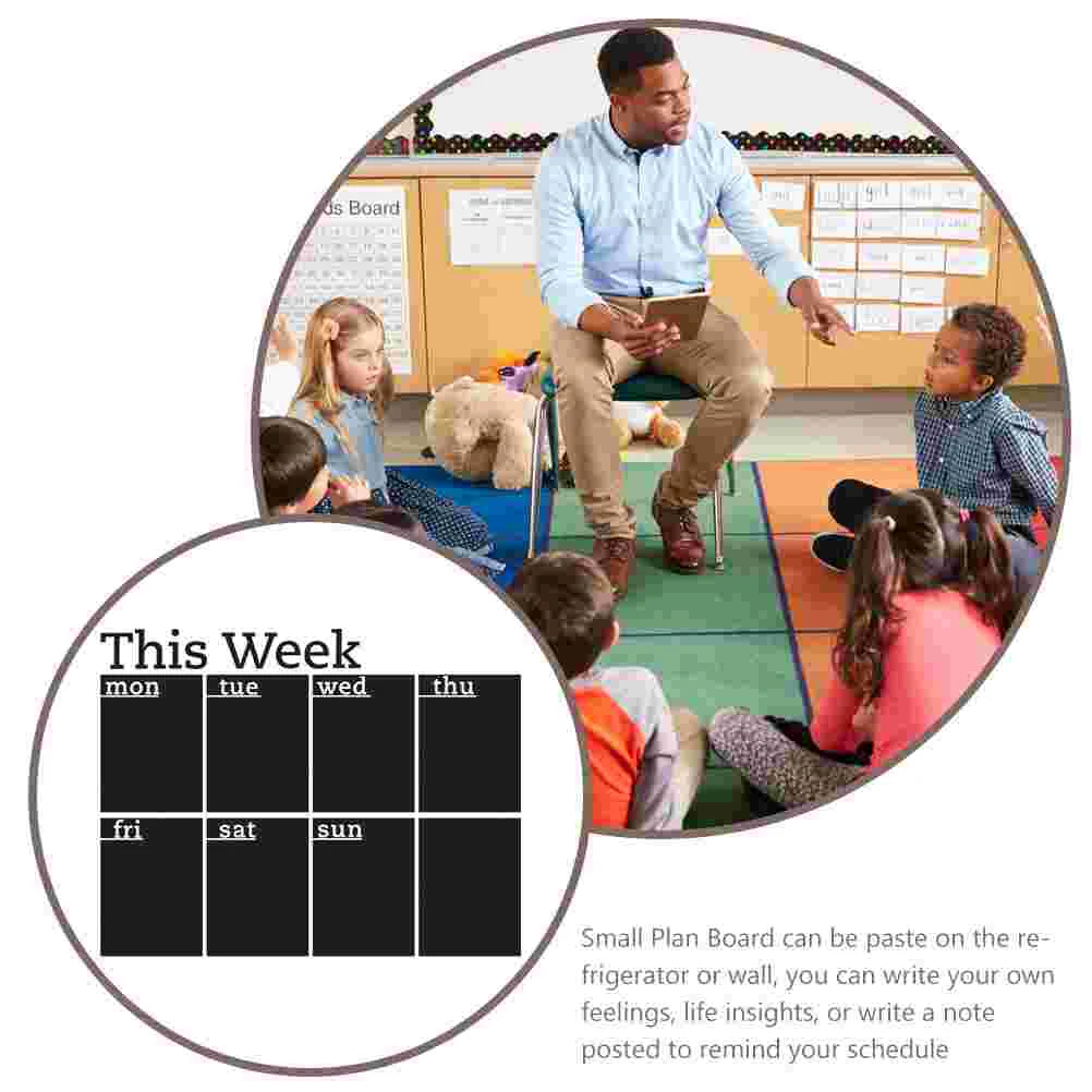 Calendrier mural effaçable à sec, autocollants mensuels, tableau noir pour les ongles, planification effaçable, calendrier auto-adhésif