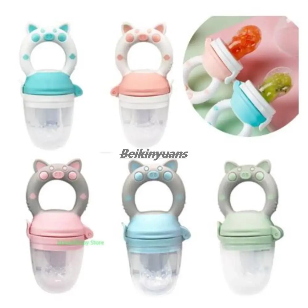 Newborn Pacifier Feeder For Baby pacifier Food Grade Silicone PP Training Nipple Milk Fresh Fruit Nibbler Teat Pacifier Bottles