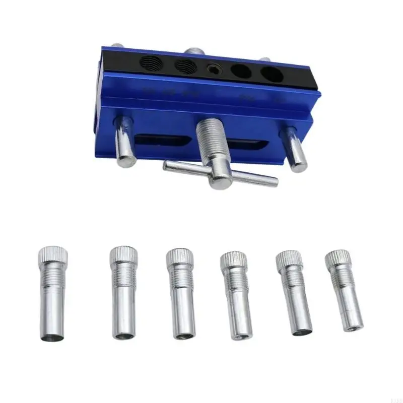 Центринг -дабелинг Jig 6 Guides Drill для прямых отверстий Регулируемый металлический kxre