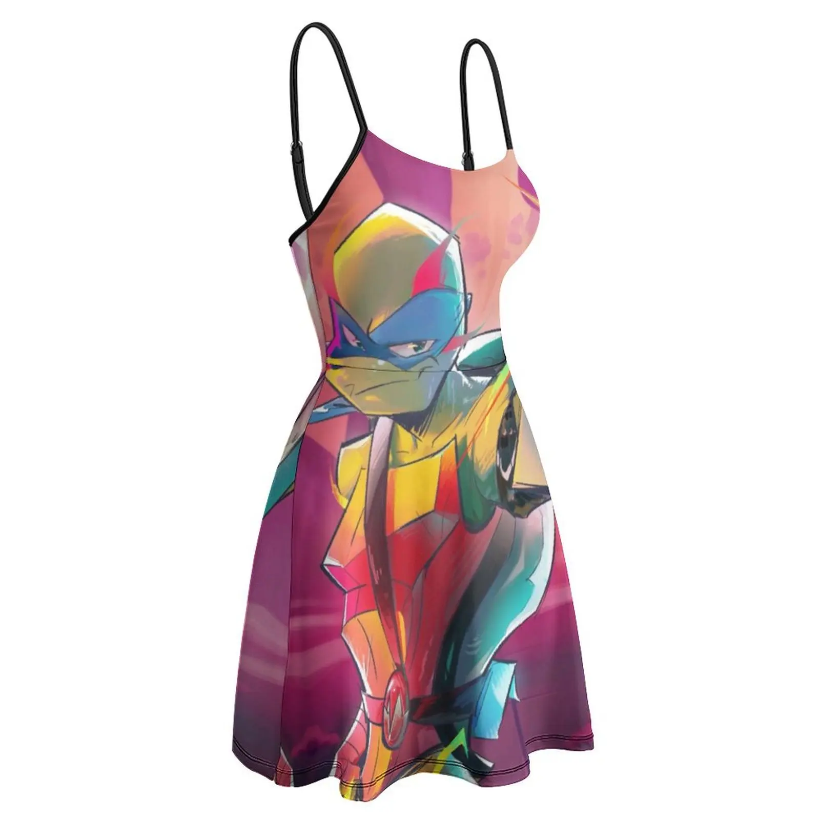 Hero Turtles The Turtles (99) Women's Sling Dress Funny Sexy  Woman's Dress Humor Graphic  Vacations Strappy Dress