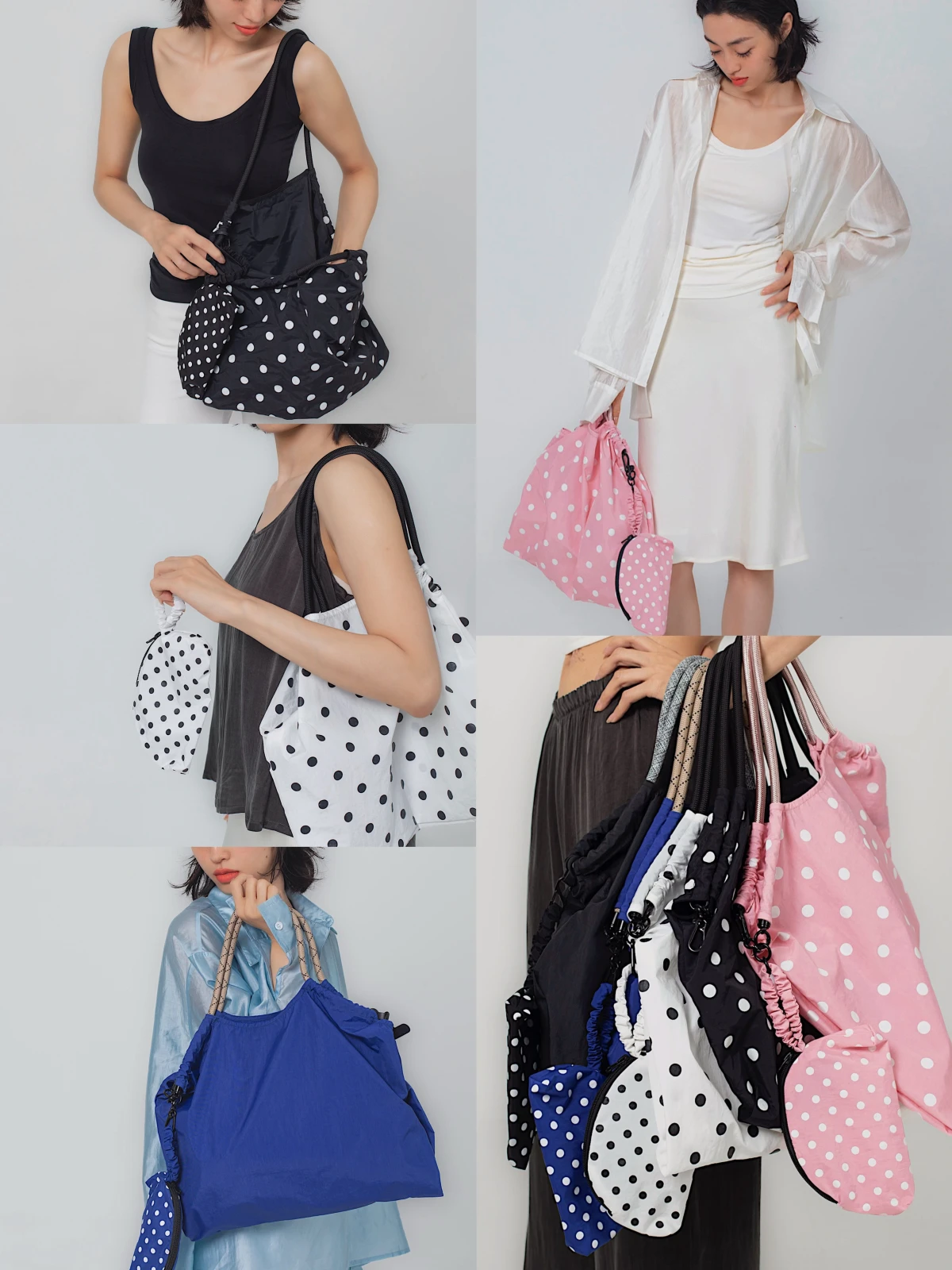 DS Accompany Lightweight Nylon Maternite Bag Summer Versatile Large Capacity Multiuse Ecofriendly Handbag Removable Pouch