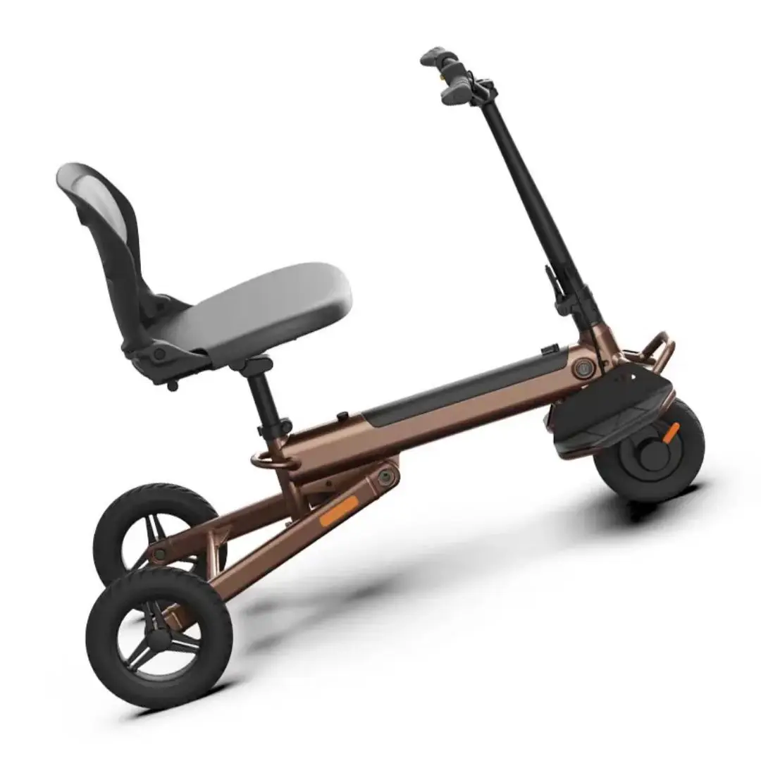 Ultra-light small package size folding elderly scooter electric tricycle scooter household