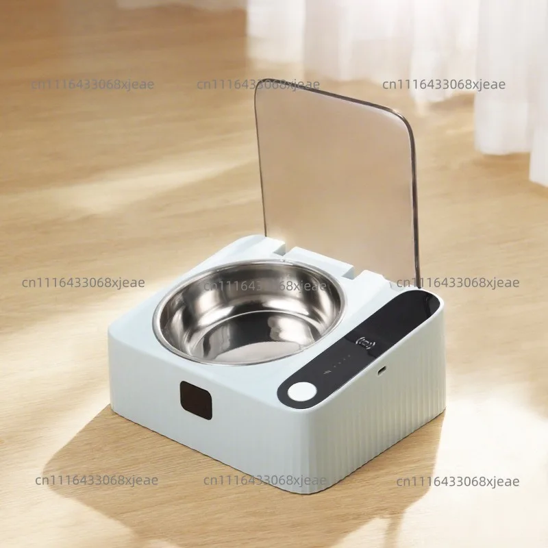 Smart Cat Bowl Automatic Induction Opening Lid Stainless Steel Dust-proof, Insect-proof and Moisture-proof Pet Bowl Pet Supplies