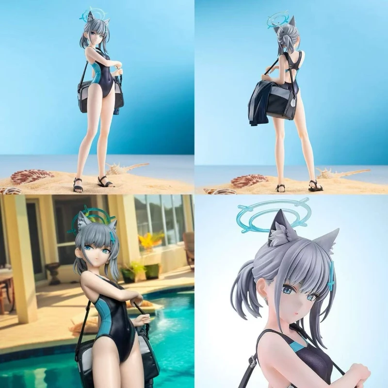 อะนิเมะสีฟ้าArchive Figurineชุดว่ายน้ําเซ็กซี่รูปปั้นArona Kawaii Prana Shiroko Action Figures PVCคอลเลกชันของขวัญวันเกิด