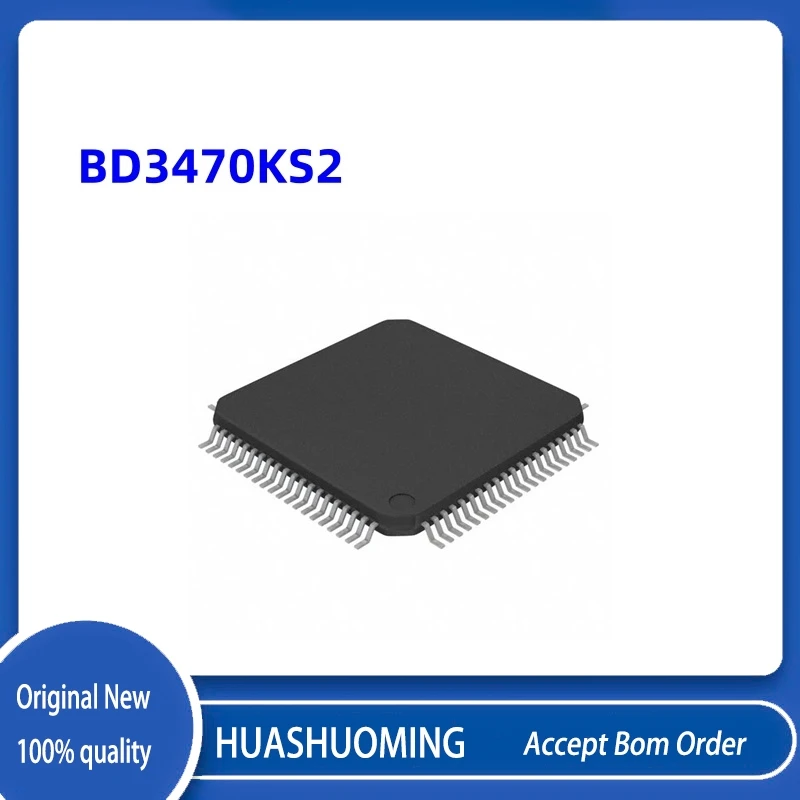 2Pcs/Lot  New     BD3470  BD3470KS2  TQFP80