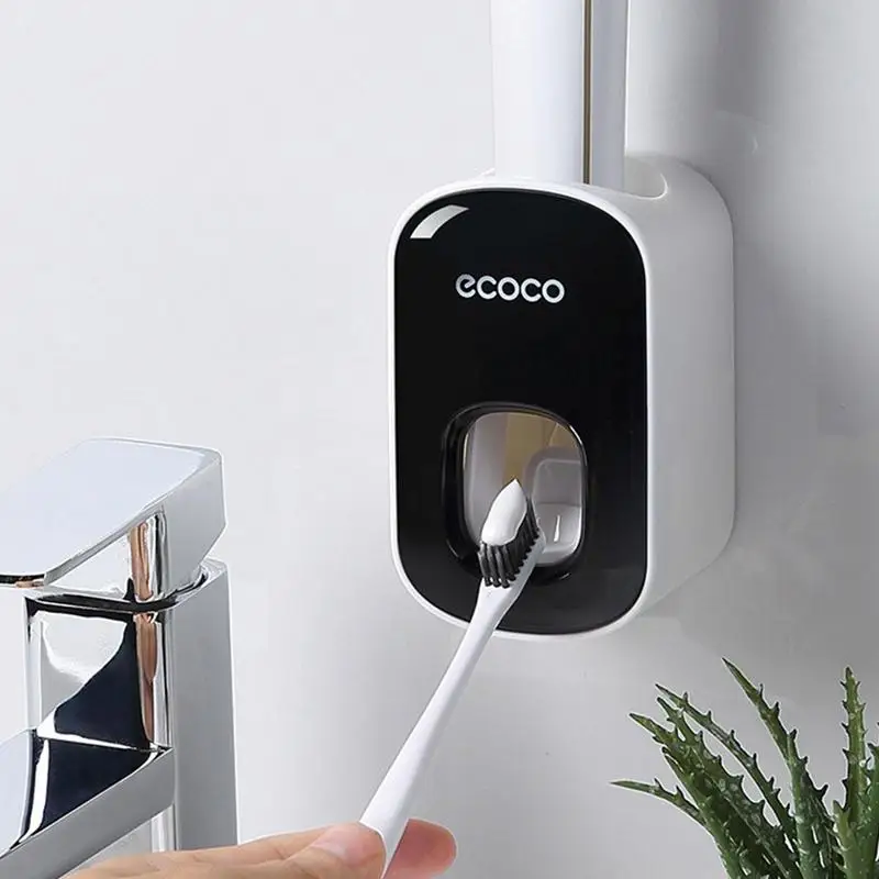 Self Adhesive Toothpaste Dispenser Hands-free Tooth Paste Holders For Family Bathroom Space-saving Organization Accessories