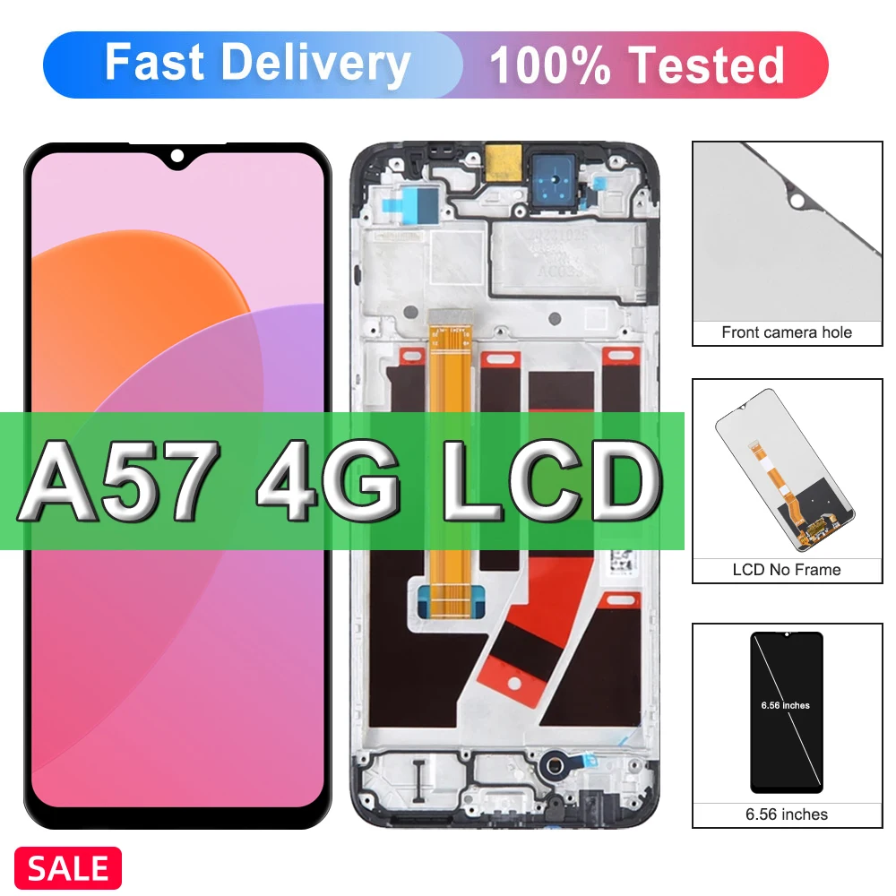 6.56'' Display For Oppo A54 4G / 5G CPH2387 2385 PFTM20 CPH2339 LCD Display Touch Screen Digitizer Assembly Replacement