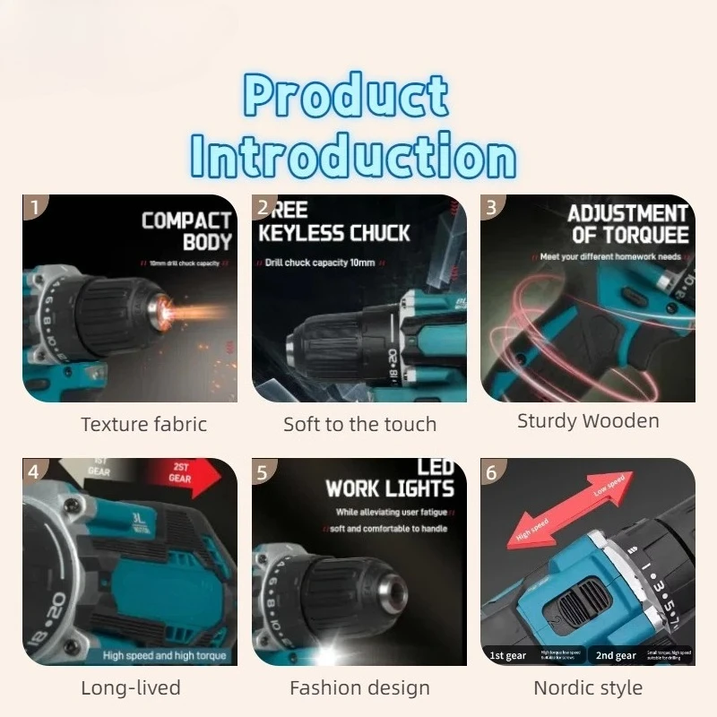 Fit makita ddf487 elétrica sem escova de alto torque impacto chave de fenda sem fio driver broca ferramentas elétricas para makita 18v bateria