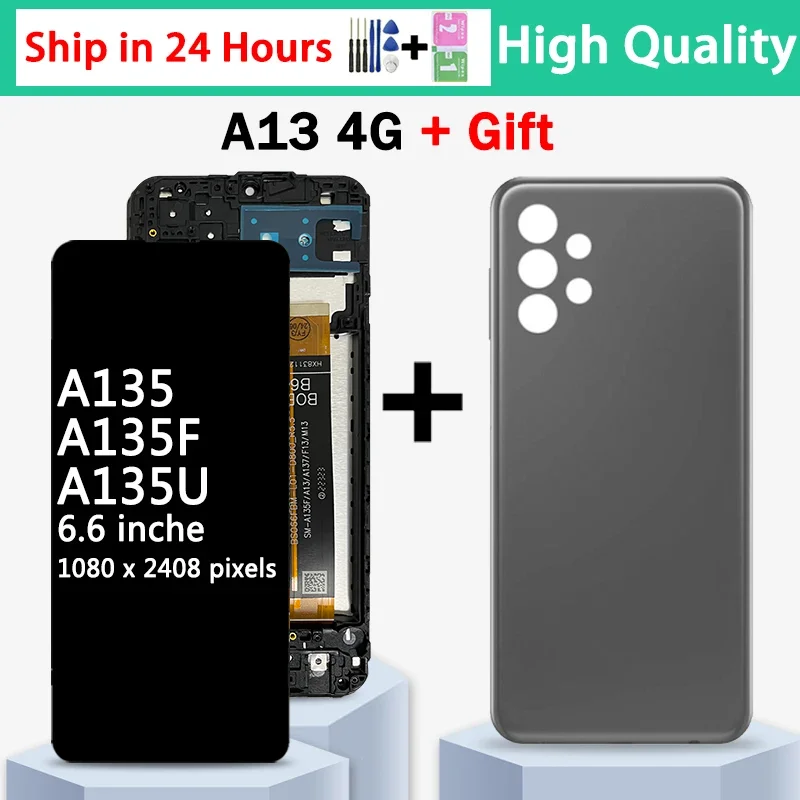 High Quality A13 LCD For Samsung  A13 4G A135F Display Touch Screen Digitizer For Samsung A13 LTE A135U A135B A135U1 LCD