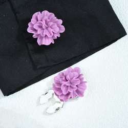 ICEYY Elegant Women's Shirts Cufflinks Clusterflower Button Covers Set Womens Shirt Cufflinks for Tux Shirt Decoration