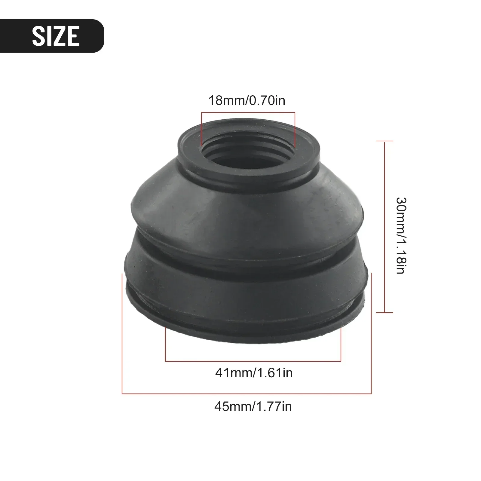 Cover Cap Dust Boot Covers Office Outdoor Garden Indoor 2 Pcs Accessories Black Parts Replacements Rubber Universal