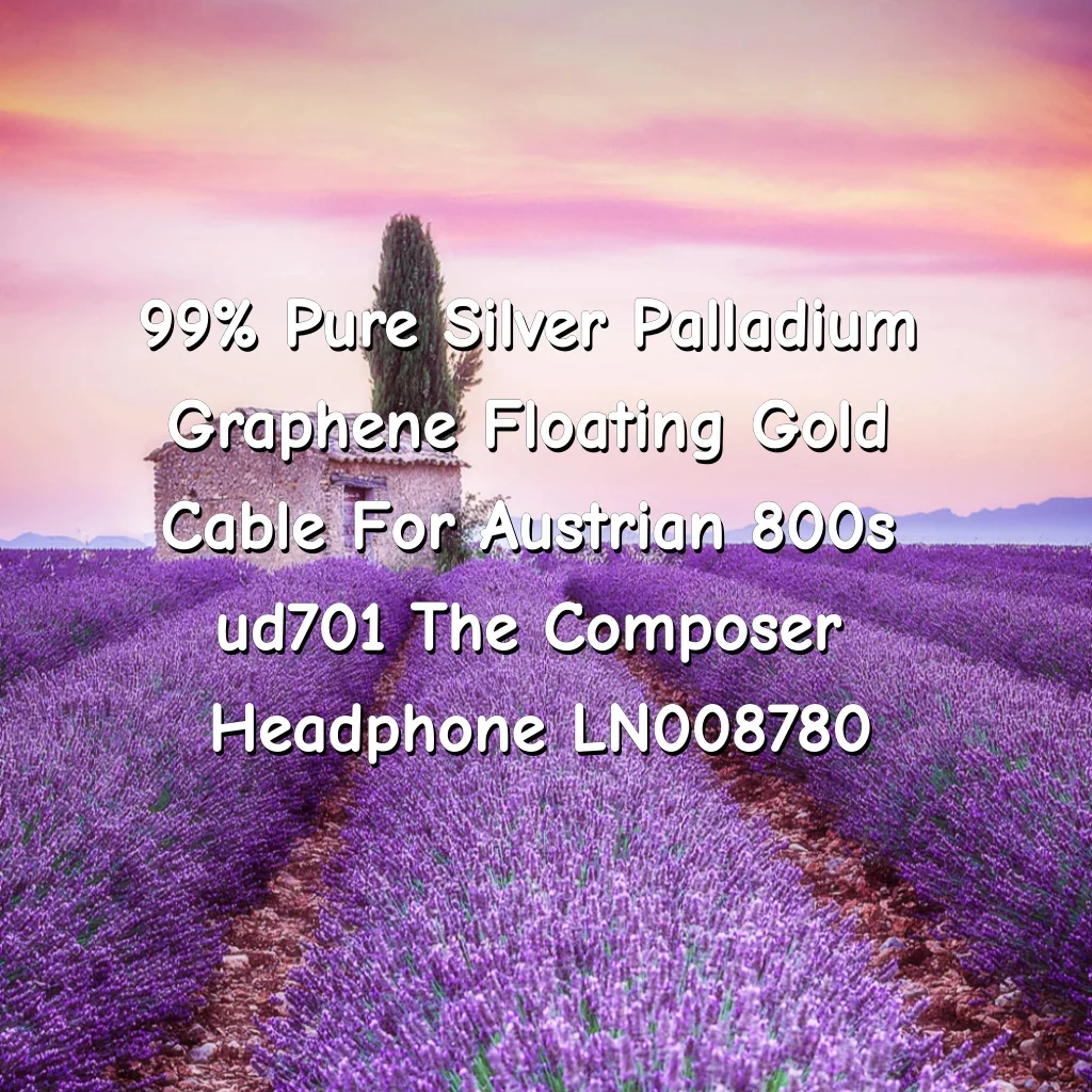 Cable de oro flotante de grafito y paladio de plata pura al 99% para auriculares Austrian 800s ud701 The Composer LN008780