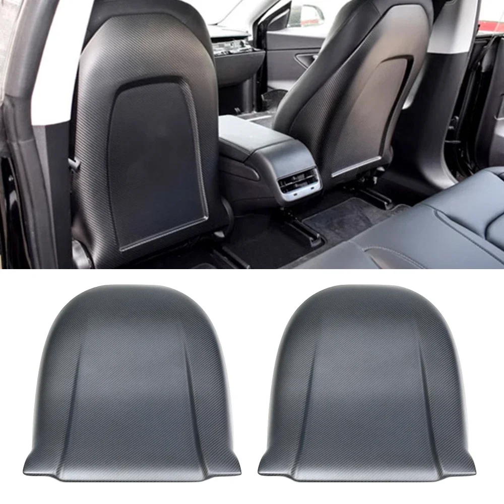 Dry Carbon Fiber Cover for Tesla Model X 2021 2022 2023 2024 Matte Gloss Carbon Interior Accessories Seat Back Replacement Frame